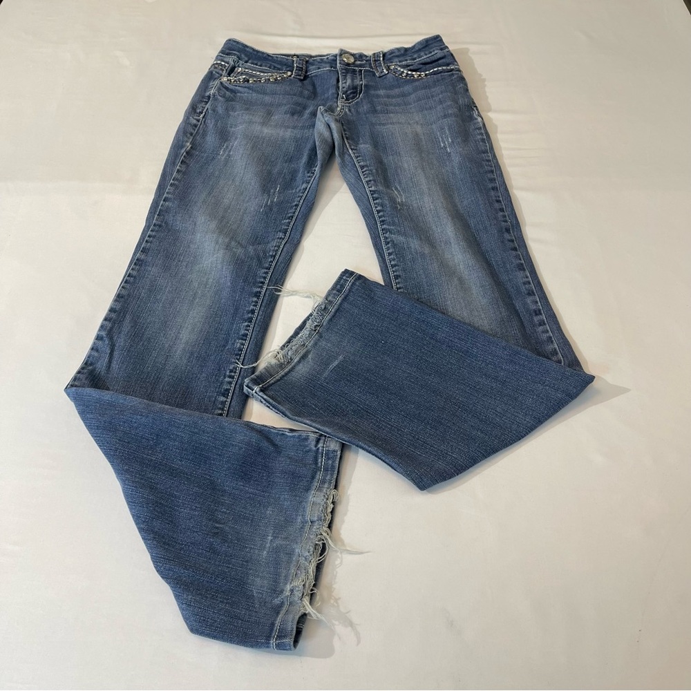 MISS CHIC USA WOMENS DENIM JEANS , SIZE 5, GOOD CONDITION, PREOWNED